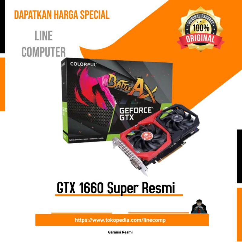 VGA Colorful Geforce GTX 1660 Super NB 6G-V - 6 GB GDDR6