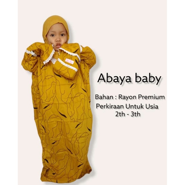 Abaya Baby -Mukena Anak