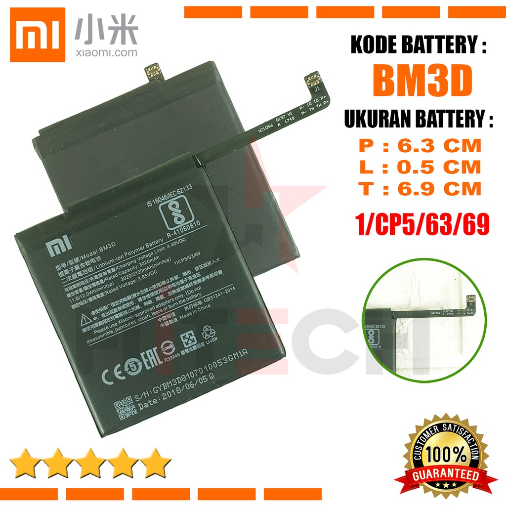 Baterai Battery Original Xiaomi BM3D / Xiaomi Mi 8 SE