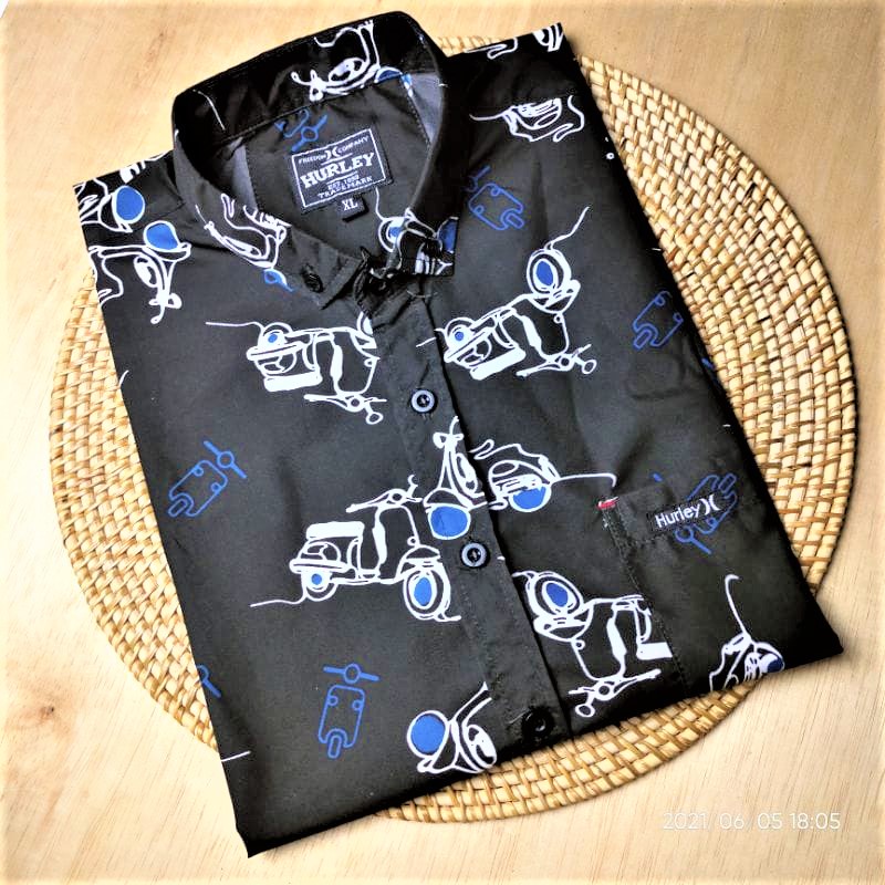 KEMEJA PRIA LENGAN PENDEK MOTIF DISTRO MATT KATUN 30s PREMIUM