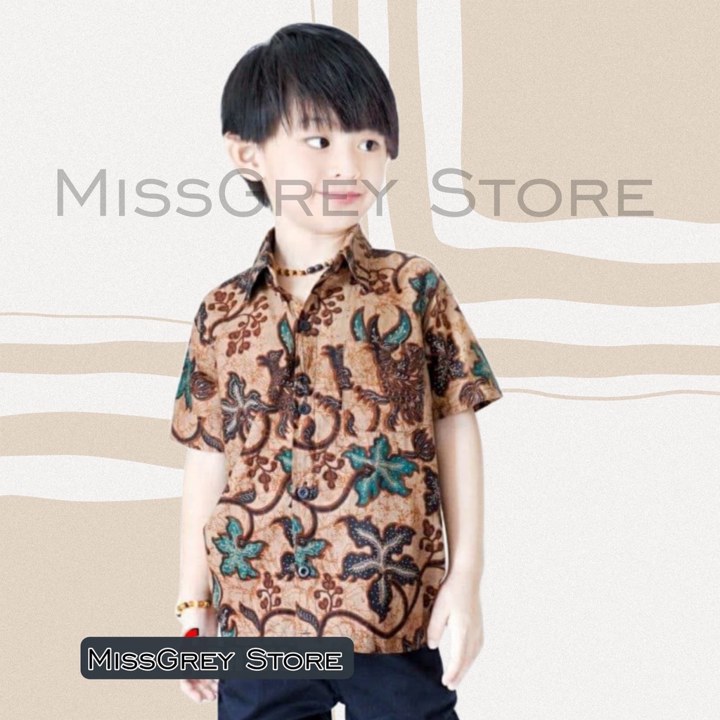 BATIK ANAK COWOK/KEMEJA BATIK ANAK- ANAK/KEMEJA BATIK ANAK PRIA/BATIK ANAK TERBARU