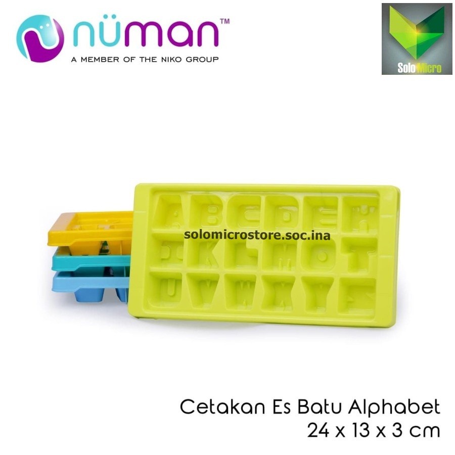 

Pencetak Cetakan Puding Es Batu Alfabet Huruf Merk Numan Warna Random