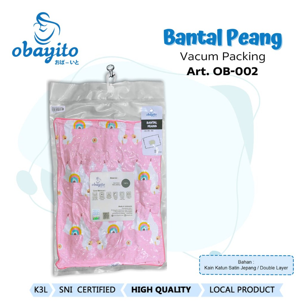 OBAYITO BANTAL PEYANG + SARUNG 25CM X 35 =CM KATUN JEPANG