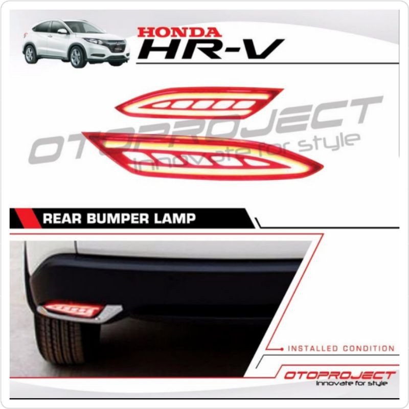 Lampu Bemper HRV Merah Merk Otoproject