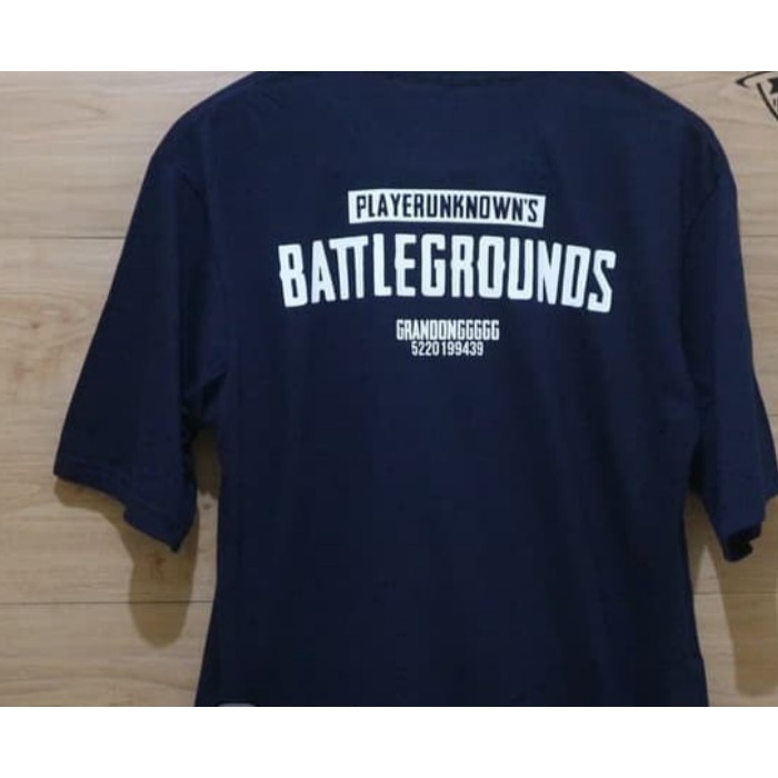 KAOS BAJU COMBED 30S PUBG PLUS NAMA DEPAN PLAYER UNKNOWN BATTLEGROUND