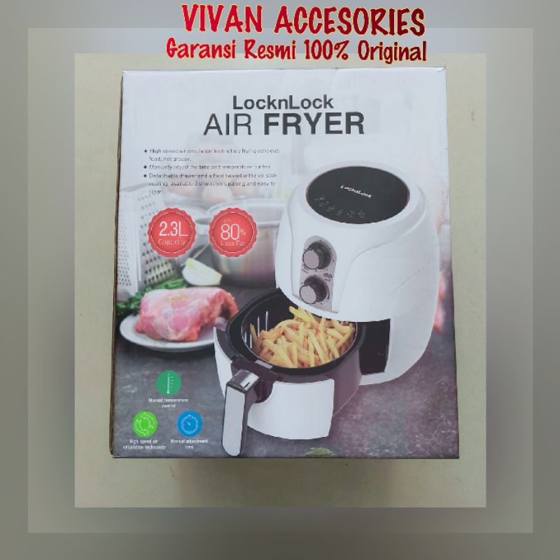 AIR FRYER 2,3L.With Lock N Lock Original Ready stok