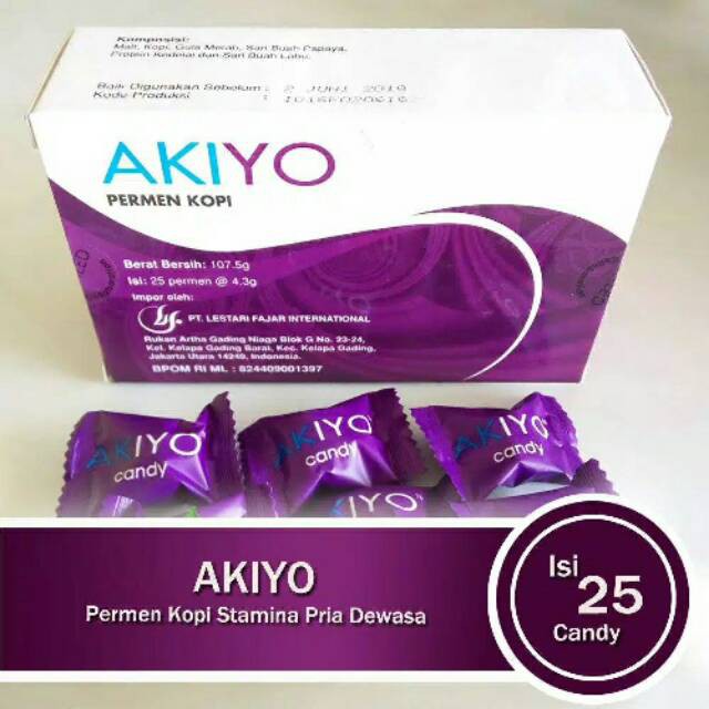 

SUPER AMPUH Akiyo Candy Coffe Original Permen Kopi Herbal