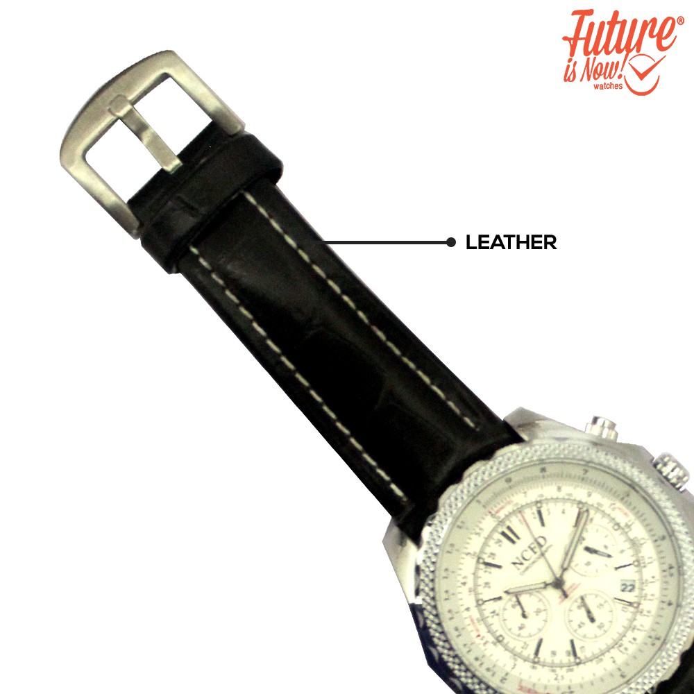 NCFD Jam tangan fashion pria wanita analog - Leather strap