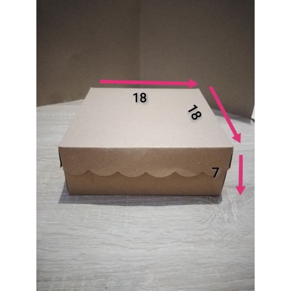 

DUS NASI KOTAK R8 (18X18X7) BOX KRAFT COKLAT MURAH