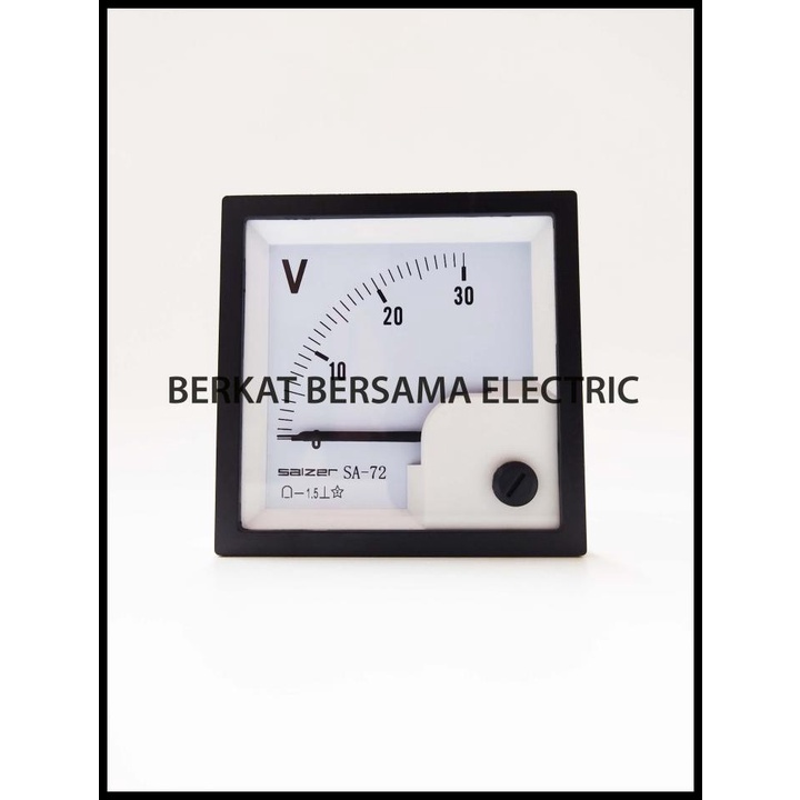 Salzer Volt Meter For Dc Current 72X72 Analog