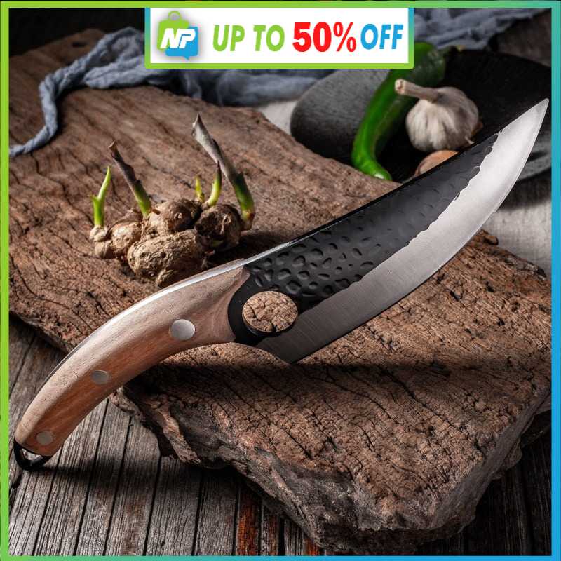 Pisau Survival Outdoor Tajam Stainless Steel - Pisau Berburu Hunting Camping Hutan Mini Praktis Gaga