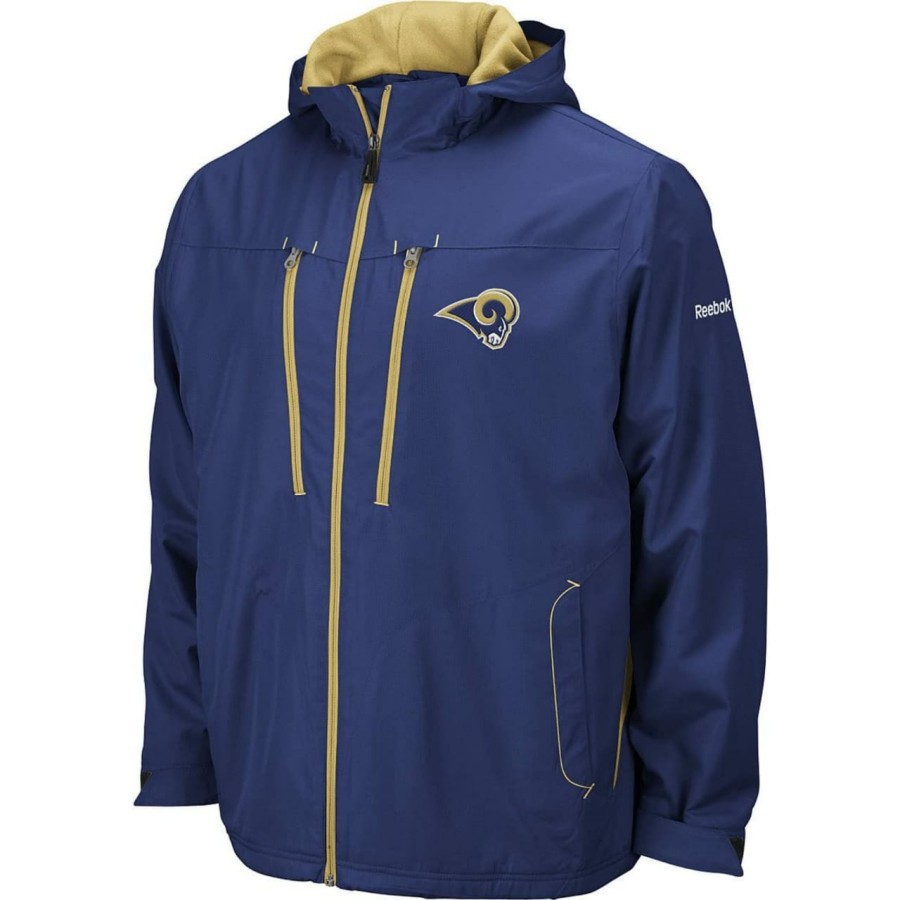 Reebok Men Sideline Jacket BIGSIZE Original - Jaket Pria Jumbo SIZE 73 - XL, Navy