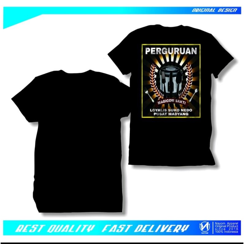 KAOS PERGURUAN MAGICOM SAKTI BAJU DISTRO LEGENDA KULINER MEJIKOM SAKTI SUKO NEDO MADANG MANIA
