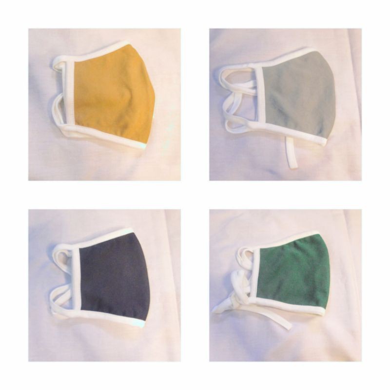 MASKER KAIN POLOS (4 WARNA)