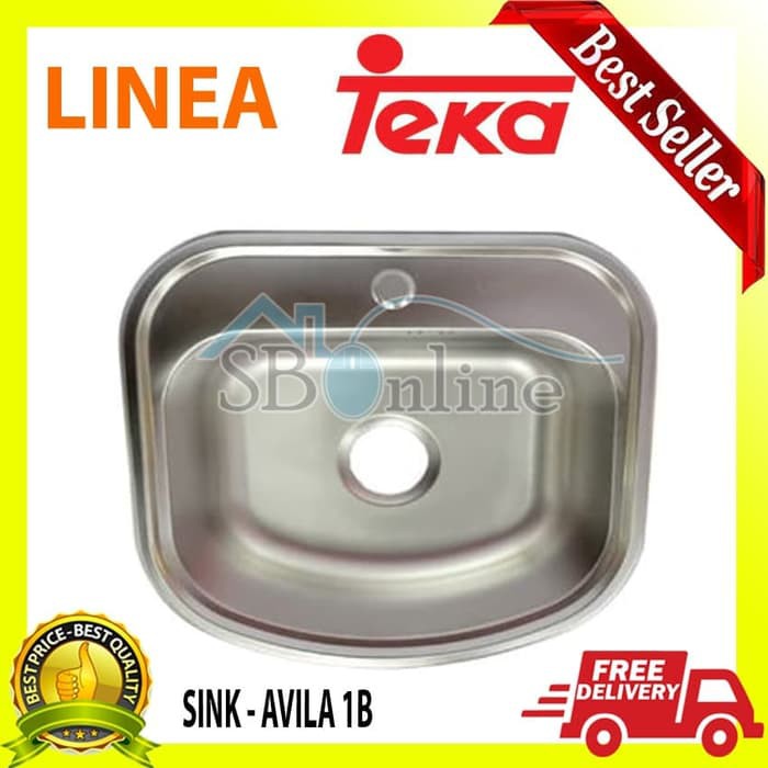 LINEA by TEKA Kitchen Sink Avila 1B - ukuran 47x49cm