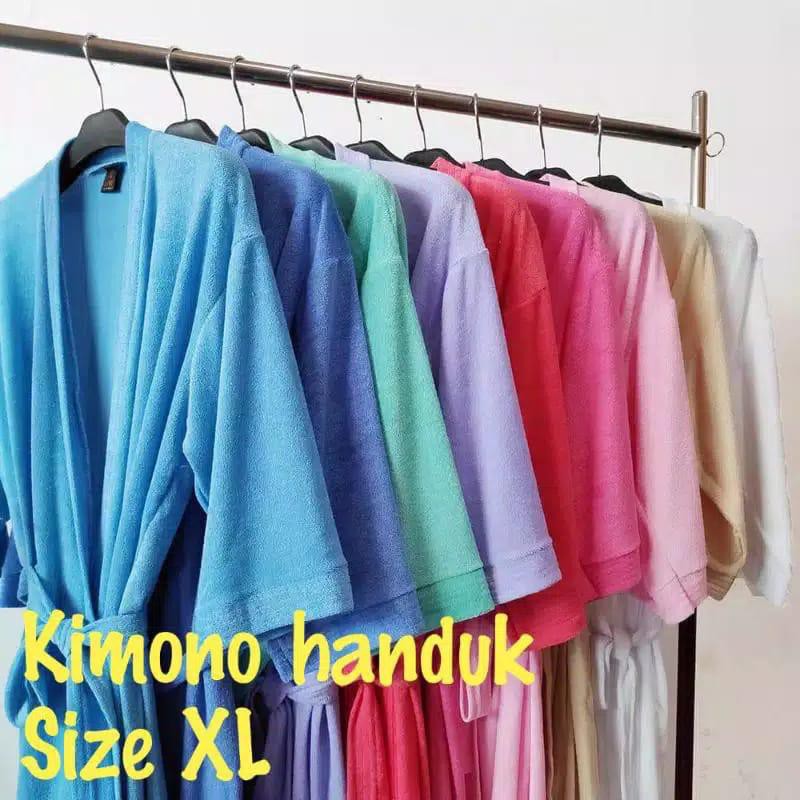 RAINBOW / KIMONO HANDUK FASHION POLOS SIZE M &amp; XL