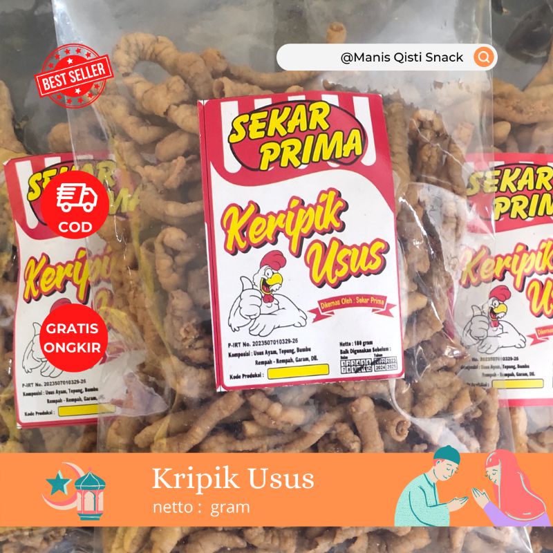 

KRIPIK USUS SEKAR PRIMA GURIH RENYAH BERGIZI BERAT 180G