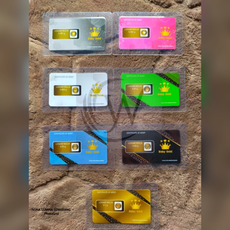emas ASLI ORIGINAL mini babygold dan minigram logam mulia 24K