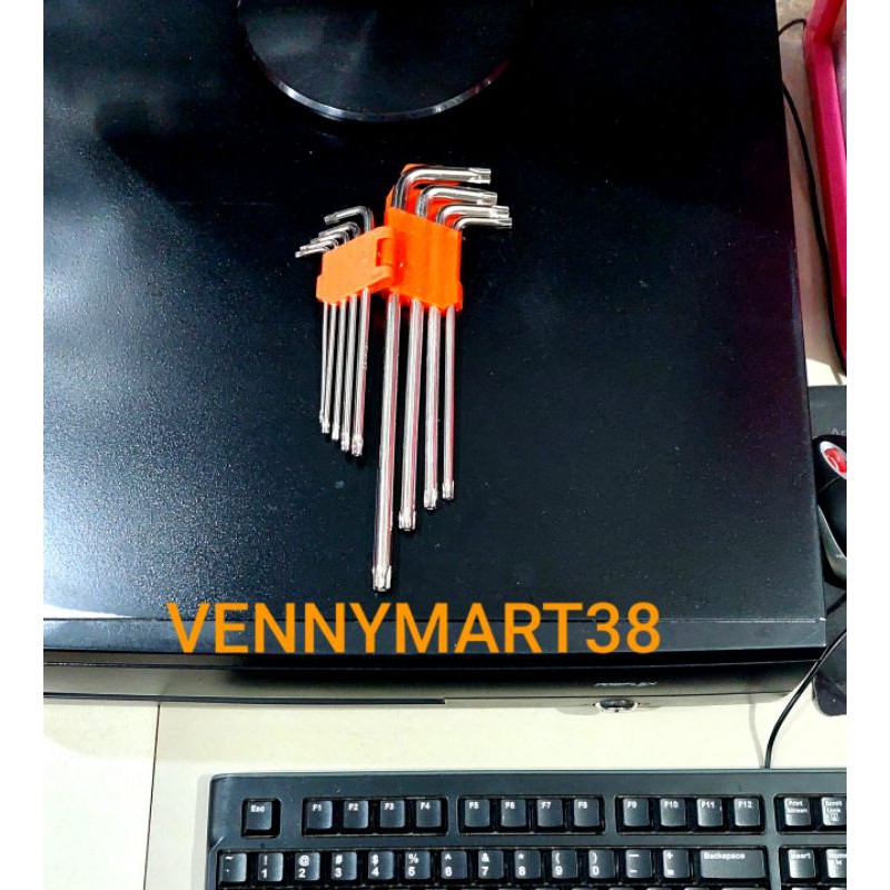 Kunci L set 9 pcs/kunci L bintang/kunci L bunga/kunci L set lengkap/kunci L murah/kunci L komplit