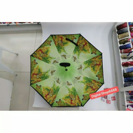 Payung Terbalik Kazbrella Gagang C 2nd Generatio Motif Binatang F715