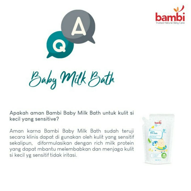 Bambi Baby Milk Bath 450ml REFILL