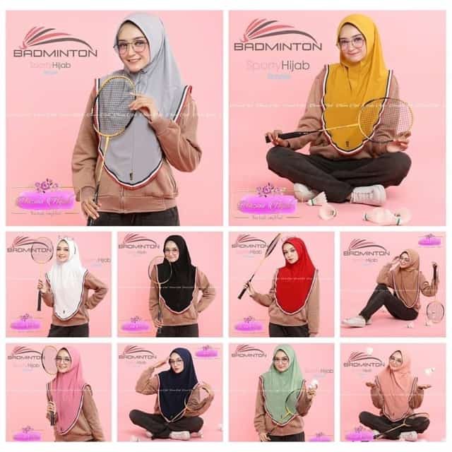 SALE PSH69 Jilbab khimar pet sporty