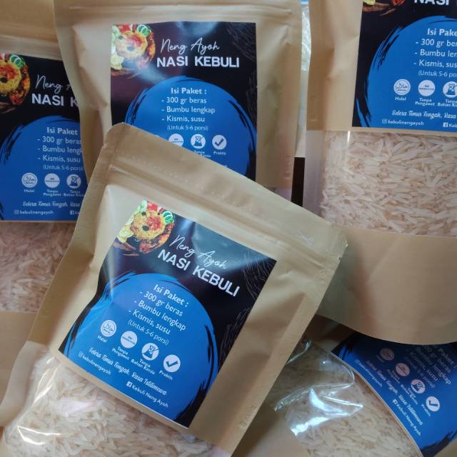

Nasi Kebuli Instan Bumbu Lengkap Plus Kismis dan Susu