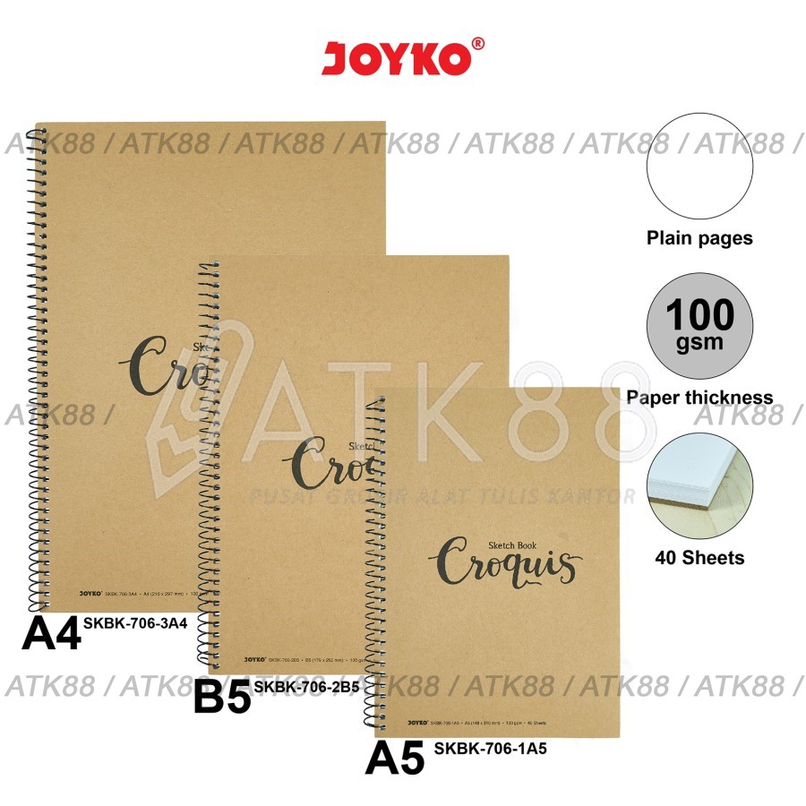 Sketchbook / Buku Sketsa Joyko A5 SKBK-706-2