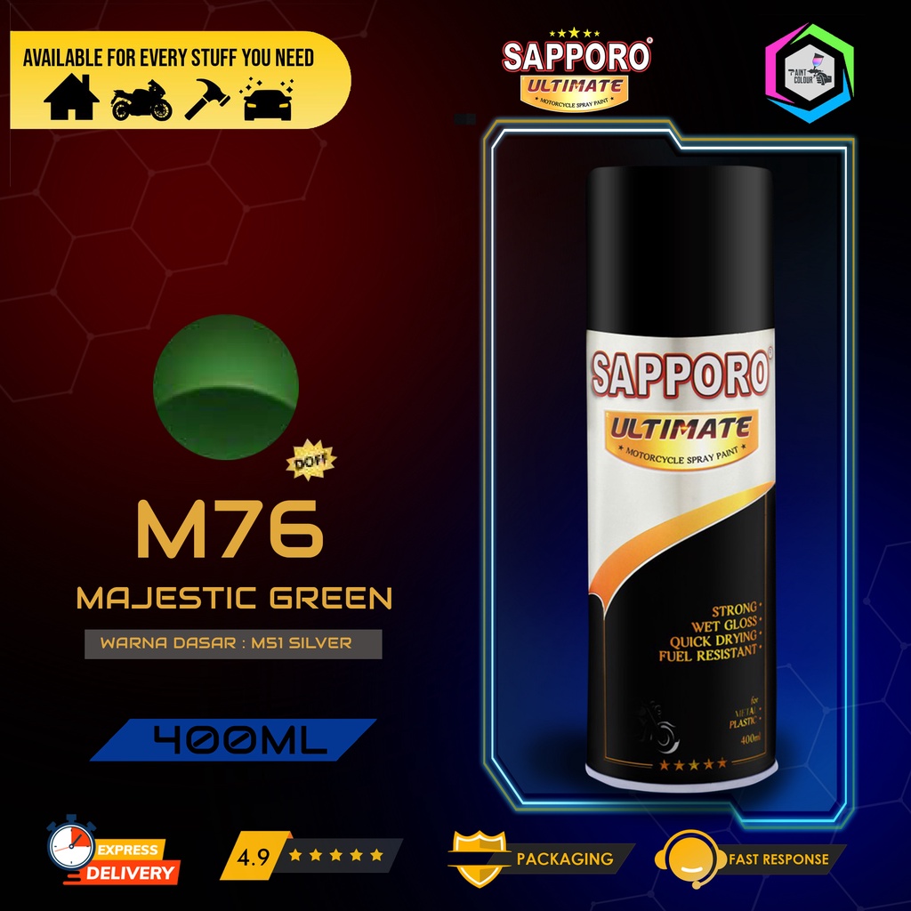 SAPPORO ULTIMATE Cat Semprot M76 - Majestic Green