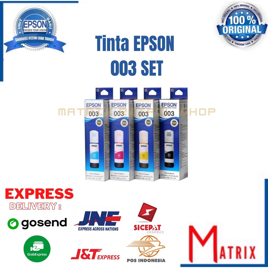 Tinta Epson 003 original set