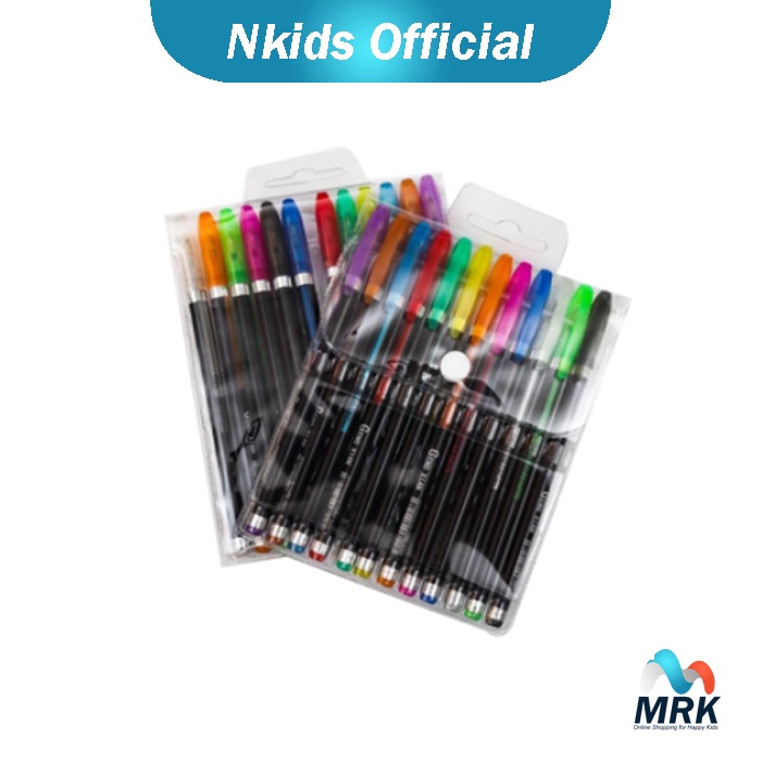 

12 PCS Pulpen Gel / Bolpoint Sekolah SD / SMP / SMA