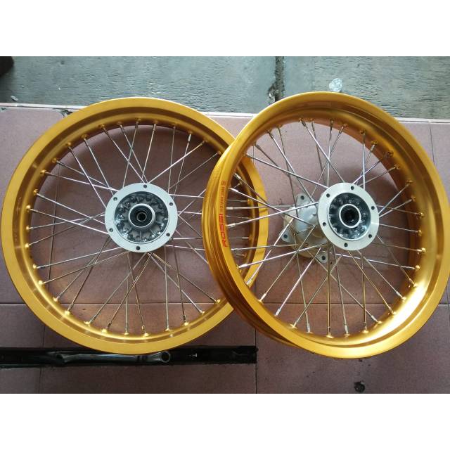 Velg set Supermoto klx 250/300 tanpa ban