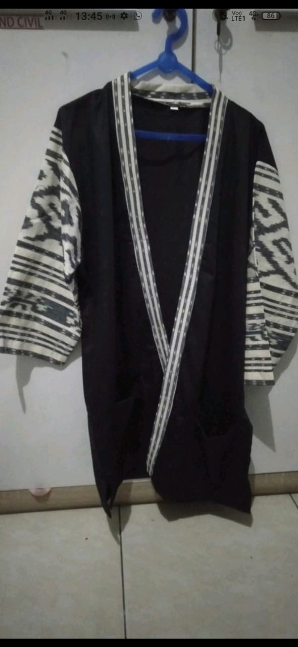 Set Couple Tenun - Baju Tenun Ethnic Couple Set Sarimbit Tenun