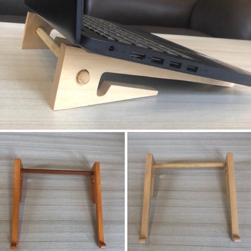 Stand Laptop Meja Laptop Tatakan Laptop kayu lurus