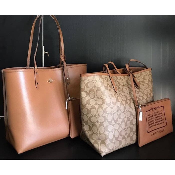 Tote Bag Kanvas Pria Wanita Trendy Camera Besar Pakai Resleting  ZZ17  Tas Coach Original / Coac