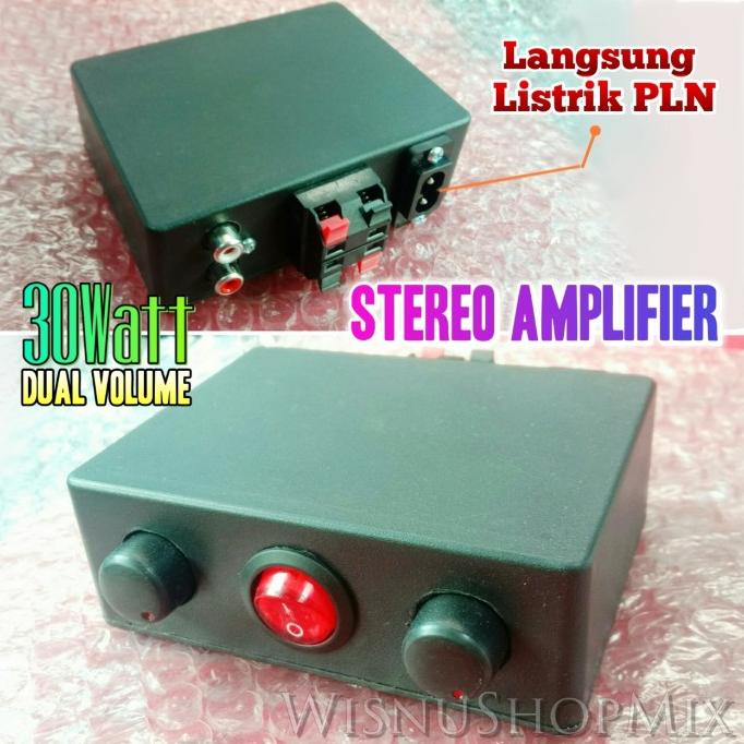 Rakitan Amplifier Stereo AC 220V-240V Mini Box