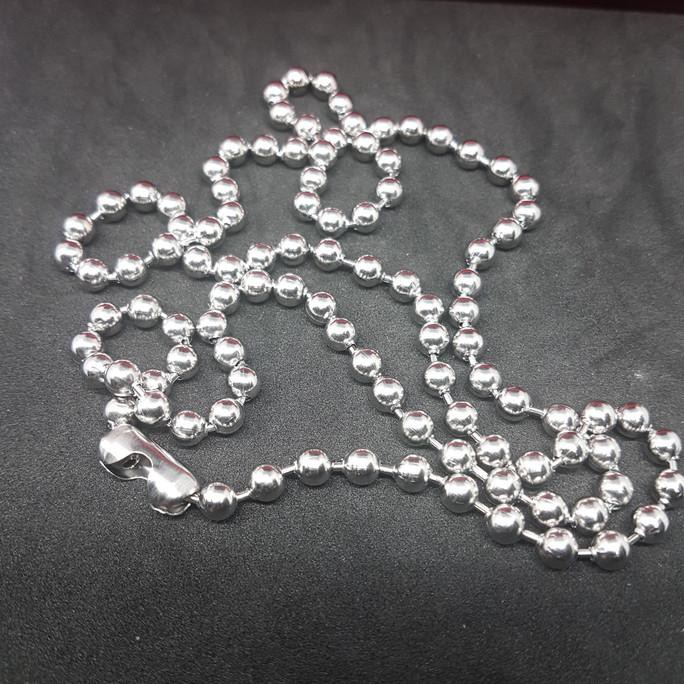 

Ready# Kalung Besi Putih Asli Ambon - Biji Lada Atau Bola 5.5 Ml