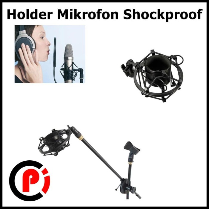 Taffware Holder Pegangan Mikrofon Mic Shockproof SH 100