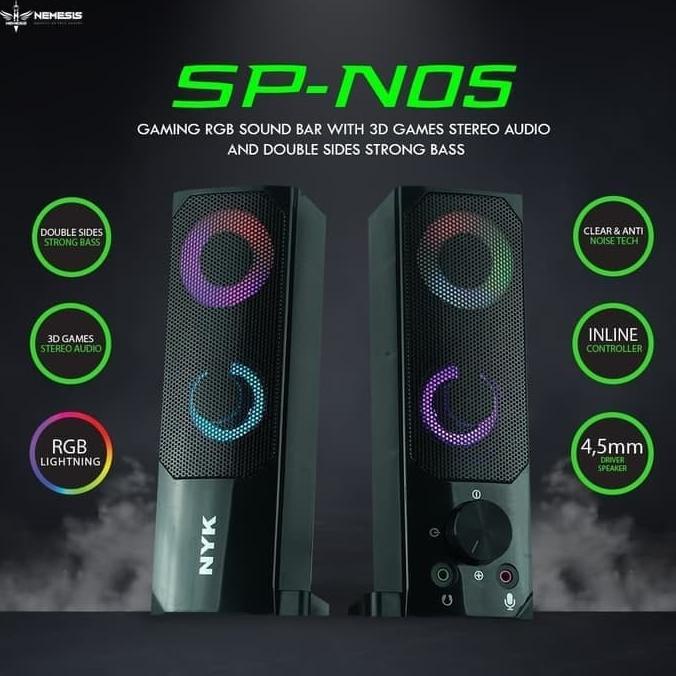 NYK SP N05 / SP-N05 RGB Soundbar Gaming Speaker