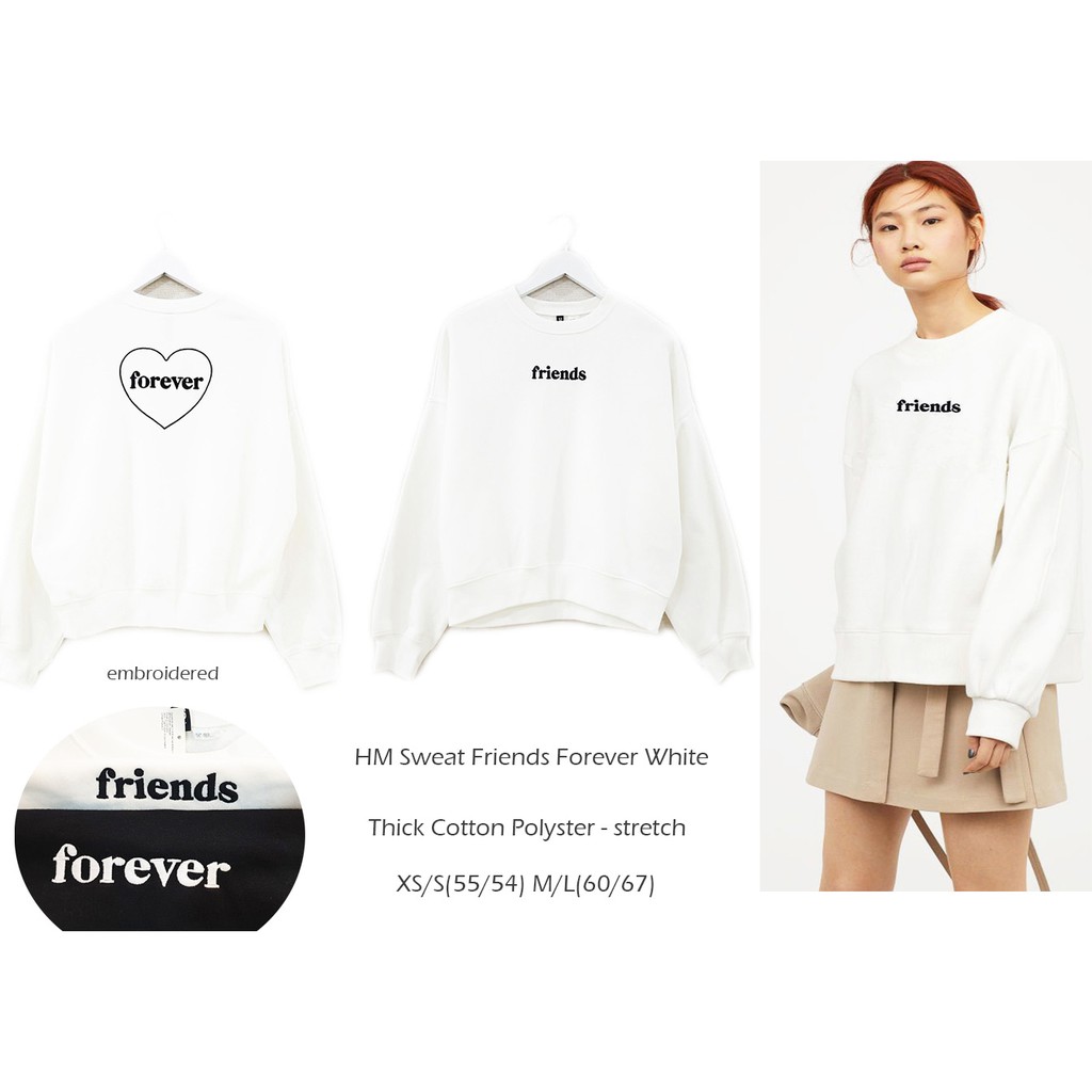 h and m friends sweatshirt