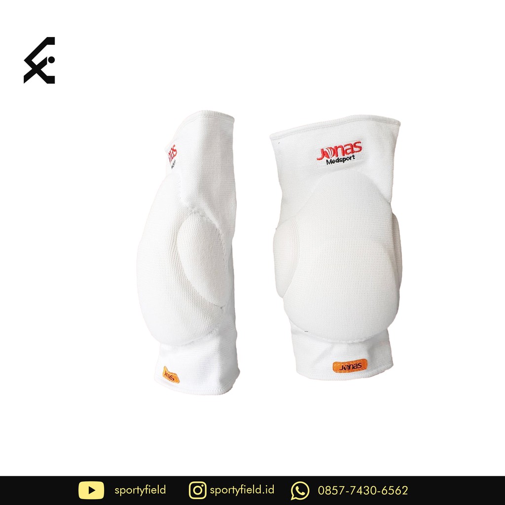 Kneepad Jonas Grande Knee Pad Futsal Pelindung Lutut Kiper Futsal dan Sepak Bola - Putih