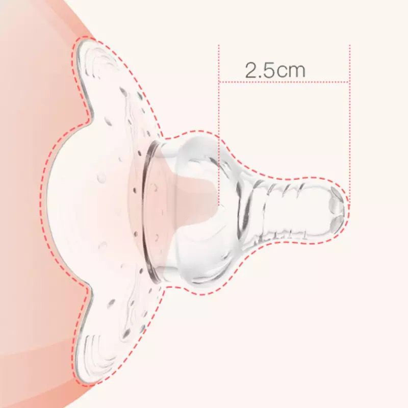 (1 PCS) Nipple Shield Pelindung Puting Susu Ibu / Breast Pad BPA Free Dot Untuk Menyusui / Nipple Cover Sambungan ASI F687