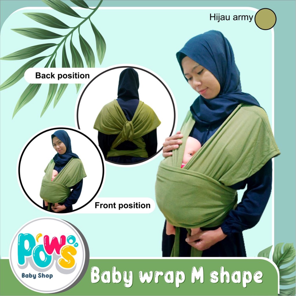 gendongan bayi  m shape baby wrap 