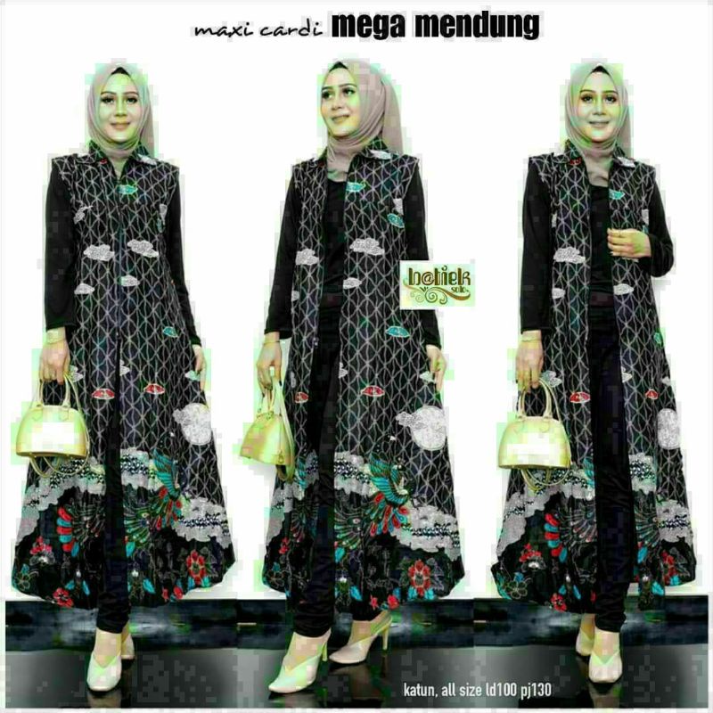 Outerbatik / outerbunga ilalang / long cardi / maxi cardi