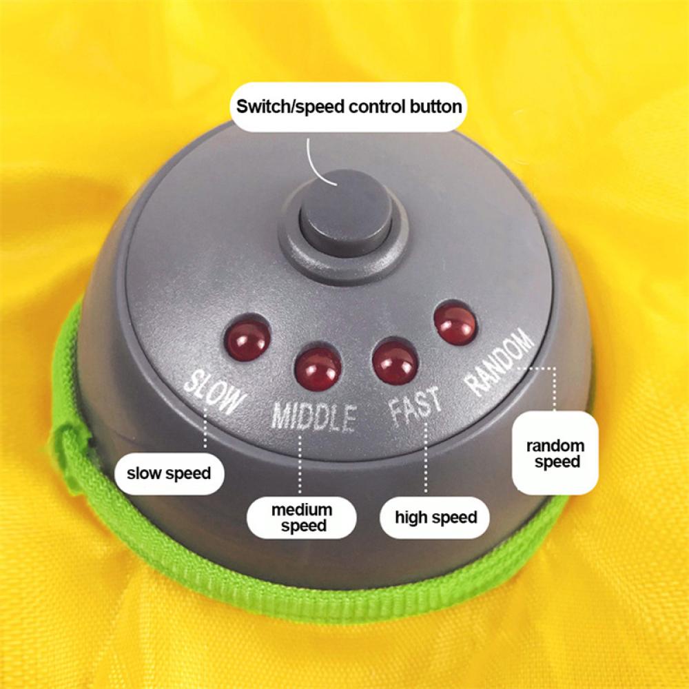 Timekey Mainan Interaktif Meja Putar Elektrik Otomatis 4 Kecepatan Untuk Kucing D8I7