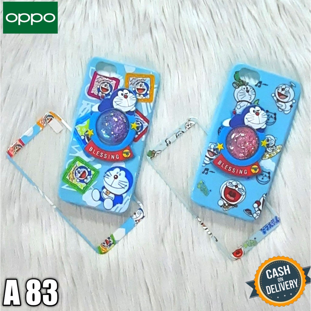 Softcase Oppo A83 Case Water Timbul + Tempered Glass