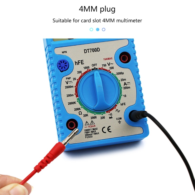 Btsg Multimeter Test Leads Kit Dengan Probe Jarum 4mm Banana Plug Alligator Clip