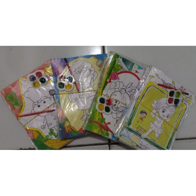 

mainan mewarnai/cat air isi 20pcs