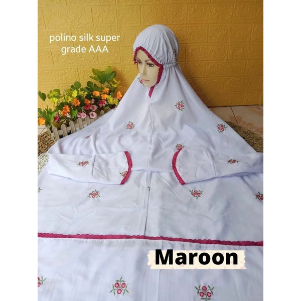 Mukena Dewasa Terusan Bordir Seribu Bunga