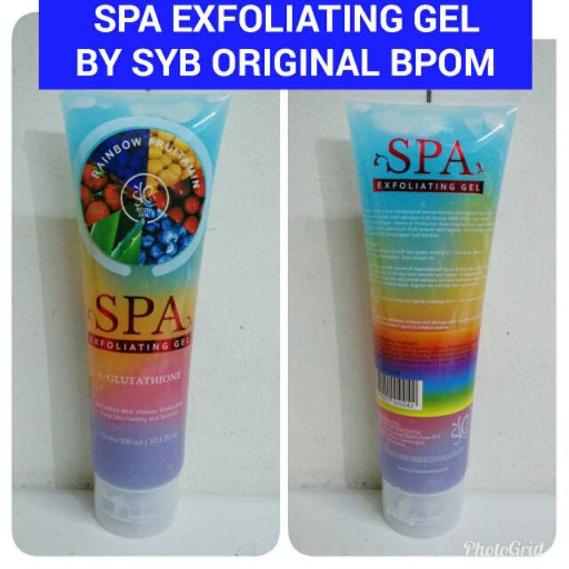 SYB RAINBOW FRUITAMIN SPA EXFOLIATING - GEL PENGANGKAT DAKI PEMUTIH KULIT PALING CEPAT